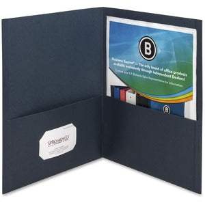 DARK BLUE 2 POCKET FOLDER - BOX OF 25